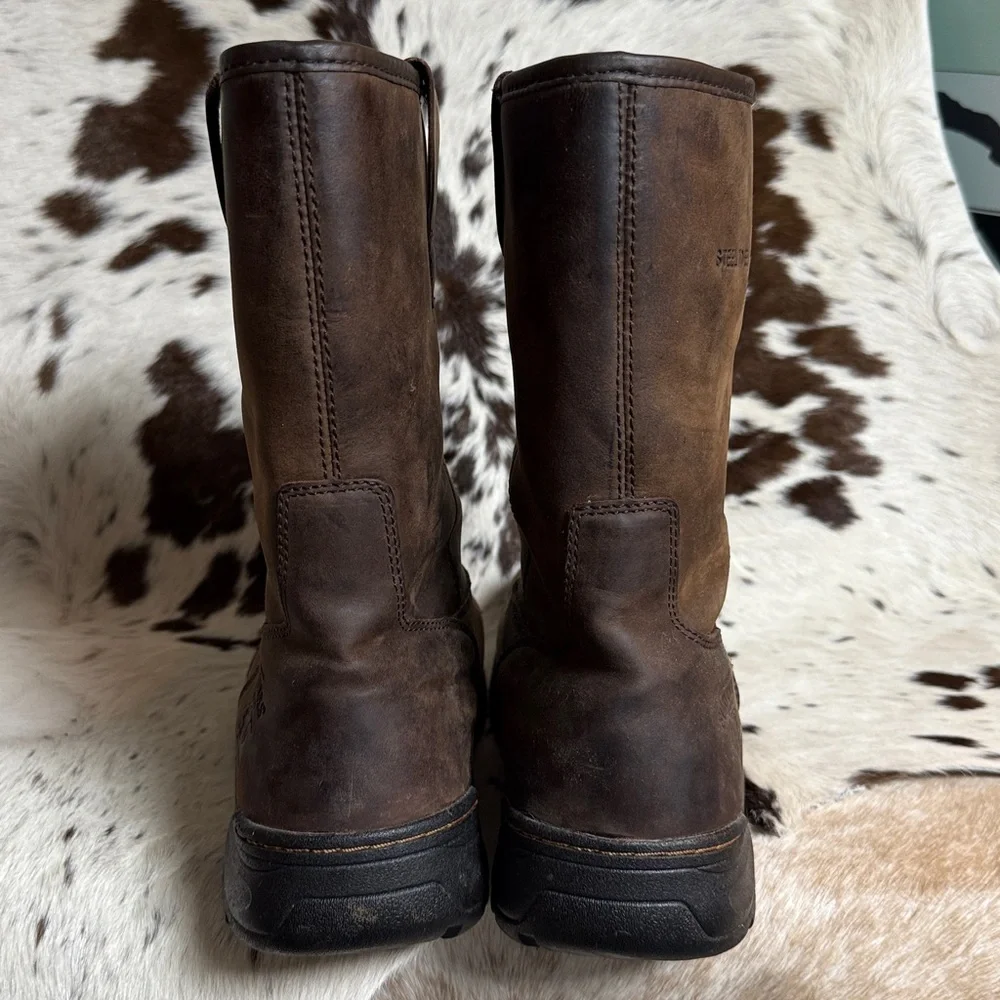 Herman Survivors Leather Waterproof Steel Toe Work Boots Men's 10‎ T1
